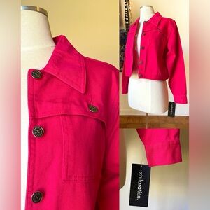 Vintage 90’s Y2K deadstock punch pink denim jacket Xhilaration / medium